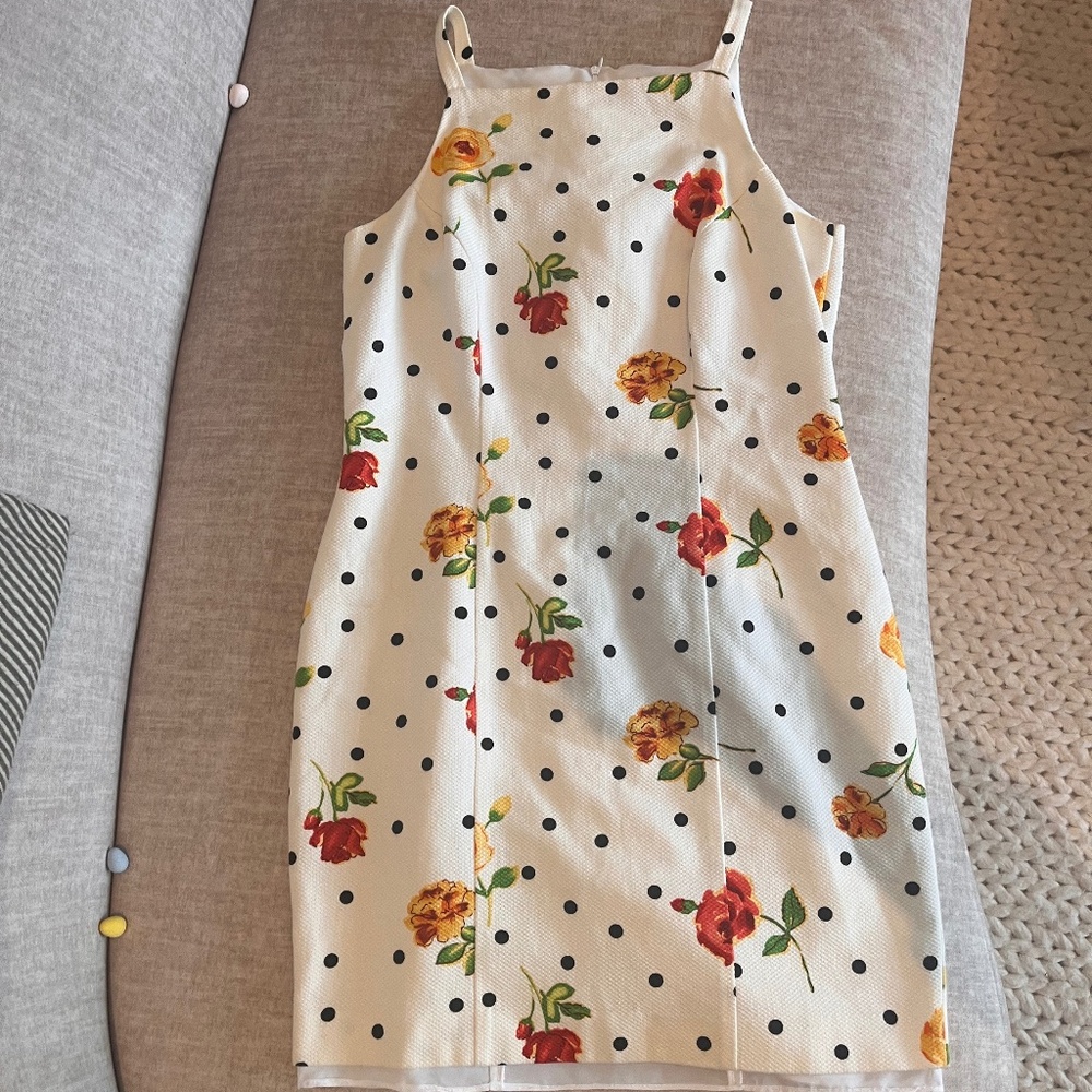 Vintage Algo Floral and Polka dot Summer dress